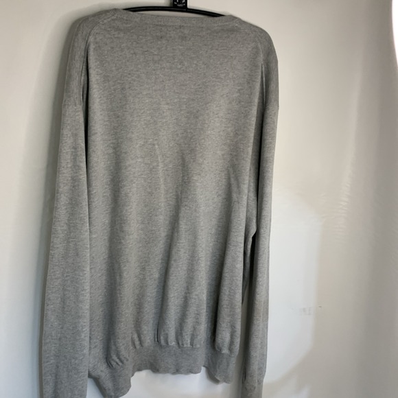 Polo Ralph Lauren Men's 2 XL Gray 100% Pima Cotton V-Neck Pullover Sweater - Picture 6 of 6